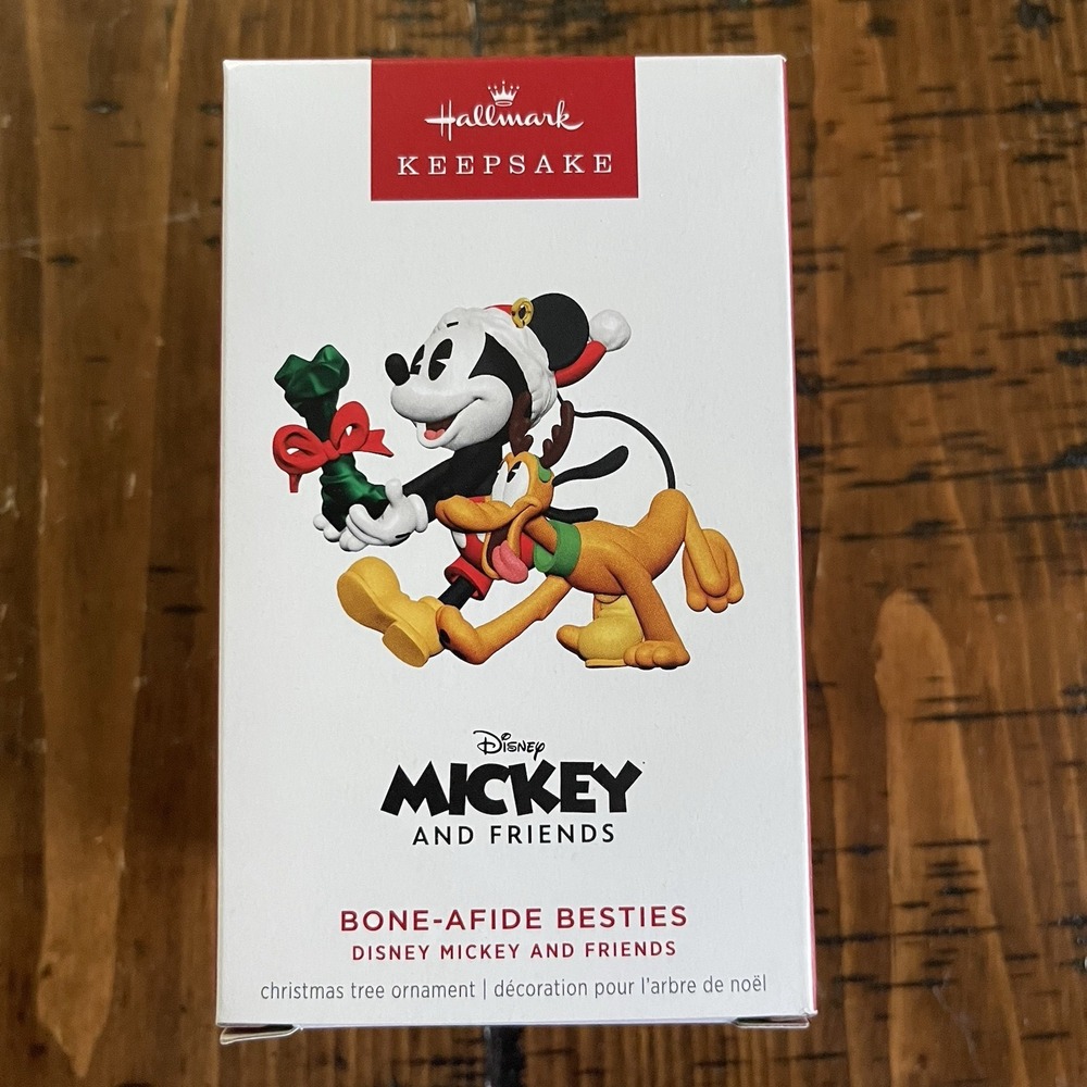 Hallmark 2025 Keepsake Ornament Mickey And Friends Bone-Afide Besties-NIB
